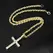 Hip Hop Iced Out Cross Pendant Necklace Strap 4mm Zircon Tennis Chain Men Women Sparkling Necklace Punk Jewelry Fashion Gift