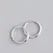 925 Sterling Silver Geometry Hoop Earrings for Women Fashion Silver Jewelry Gifts Trendy