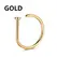 Stainless Steel Magnet Fake Nose Ring Hoop Fake Piercing Hoop Septum Rings For Women Fashion Gothic Rock Body Jewelry Gifts