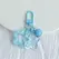 Acrylic Stars Bell Pendant Keychain Cute Colorful Backpack Purse Charms Metal Keyring Diy Jewelry Making Key Chain Accessories