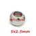 100pcs 2 Mm-12 mm Stainless Steel Beads European Ball Metal Big Hole Spacer Beads for Jewelry Making DIY Bracelet Necklace
