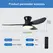 Bedroom Fan Light, Ceiling Fan Light, High Wind Power Ceiling, Dining Room, Living Room, Household Integrated Ceiling, Electric
