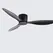 42 52 Inch Ceiling Fans No Light DC Motor Remote Control Cooling Fans Lamp Low Floor Ceiling Fan White wood Black Color FANS