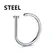 Stainless Steel Magnet Fake Nose Ring Hoop Fake Piercing Hoop Septum Rings For Women Fashion Gothic Rock Body Jewelry Gifts