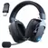 Gaming Headset with Detachable Noise Cancelling Microphone,2.4G Bluetooth-USB-3.5mm Wired Jack 3 Modes for Multi-device