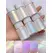 6Pcs/Set Aurora Mermaid Nail Art Powder High-Gloss Polarized White Pearl Chrome Pigment Chameleon Manicure Rubbing Mica Dust *&