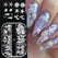 6Grids Pearlescent Shell Nail Charms Mini White Starfish, Shells, Pearl Design Ice-Clear Aurora Ocean Series Nail Rhinestones