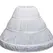 Girls Crinoline Petticoat with Hoop Under Skirt Short White Underskirt A-line Ball Gown Petticoats