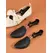 1 Pair Men and women Plastic Shoe Tree Adjustable Shoe Stretcher Shaper Boot Holder Shoe Support（white and black）two sizes