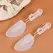 1 Pair Men and women Plastic Shoe Tree Adjustable Shoe Stretcher Shaper Boot Holder Shoe Support（white and black）two sizes