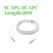 Fiber Optic Wire APC SC to SC APC Optical Single-mode 1-core G657A1 Indoor Extension Cable 3M/5M/10M/15M/20M Fiber Optic Cable