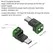 1-4Pcs 5V Crimp Terminal Block Green Data Transfer Charging Connector 5V Solderless Plug USB C To 2Pin Terminal Adapter Screw