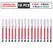 iLMH 1-40PCS Deep Hole Long Nib Head Markers For Metal Perforating Pen Waterproof Bathroom Woodworking Decoration Multi-Purpose