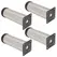 4PCS Stainless Steel Furniture Adjustable Sofa Bed Leg Table Bed Sofa Cabinet Legs Metal Replacement Foot 5-25cm Height
