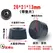 8pcs Anti Slip Furniture Legs Feet Black Speaker Cabinet Bed Table Box Conical Rubber Shock Pad Floor Protector Furniture Parts