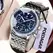 POEDAGAR Business Men's Wristwatch Waterproof Luminous Date Chronograph Luxury Man Watch Quartz Stainless Steel Watches For Men