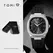 TOMI 2026 New Fashion Men's Quartz Watch Simple Square Dial Rubber Strap Waterproof Analog Wristwatch