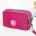 Three-layer Zipper Short Mobile Phone Bag Fashion Hand Makeup WOMEN'S Bag Portable Change Waterproof Multi-layer Pocket Bag