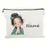 Custom Name Vintage Cute Girl Pattern Makeup Bag Handbag Toiletry Bag Pencil Case Holiday Gift Cosmetic Bag