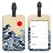 Oil Painting Plastics Baggage Tag Artistic Suitcase Backpack Anti-Lost Listing ID Card Holder Fashion Luggage Accessories Gifts