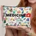 Medicine-Themed Cosmetic Travel Bag - Foldable Zippered Makeup Organizer, Gift for Healthcare Professionals, Cosmetic Bag