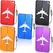 5PCS Durable Aluminum Luggage Tag Fashion Anti-theft Steel Ring Design Luggage Identification Aircraft Check-in Sling Tag