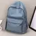 Women Schoolbag Waterproof Large Capacity School Backpack Smooth Zipper Solid Teens Girl Casual Daypack Bag Student Supply NEW