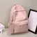 Women Schoolbag Waterproof Large Capacity School Backpack Smooth Zipper Solid Teens Girl Casual Daypack Bag Student Supply NEW