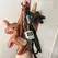 Pony Keychain Leather Backpack Charm Ins Personalized Car Keychain Bag Pendant Miu Purse Femme Handbag Strap Decoration Gift