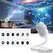 HD Holographic Night Light 2-in-1 Galaxy Star Design Projector with Eye Protection USB Powered for Bedroom Car Perfect Christmas