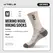 WRELS Merino Wool Socks Hiking Lightweight Shock Absorption Damping Mid-Calf Ankle Socks Running Sport Merino Wool Socks