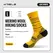 WRELS Merino Wool Socks Hiking Lightweight Shock Absorption Damping Mid-Calf Ankle Socks Running Sport Merino Wool Socks