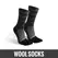 WRELS Merino Wool Thermal Socks for Men Moisture Wicking Thicken Warm Ski Hiking Cushioning Compression Sports Toe Socks