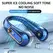 2025 New Best Sellers Wearable Neck Fan Portable Air Conditioner Bladeless Neck Fan Air Cooler 5 Gears and LED Display Screen