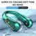 2025 New Best Sellers Wearable Neck Fan Portable Air Conditioner Bladeless Neck Fan Air Cooler 5 Gears and LED Display Screen