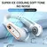 2025 New Best Sellers Wearable Neck Fan Portable Air Conditioner Bladeless Neck Fan Air Cooler 5 Gears and LED Display Screen