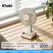 KINSCOTER Vintage Desktop Fan 2000mAh 90° Tilt Adjustable Mini Rechargeable Fan 5 Gear Speed for Home/Office/Student/Gift