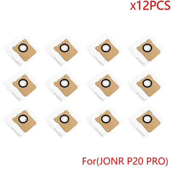 For JONR P20 PRO Vacuum Robot Accessories, Side Brush Mop Cloth Dust Bag Efficient Microfiber Spare Cleaning Parts Replacement