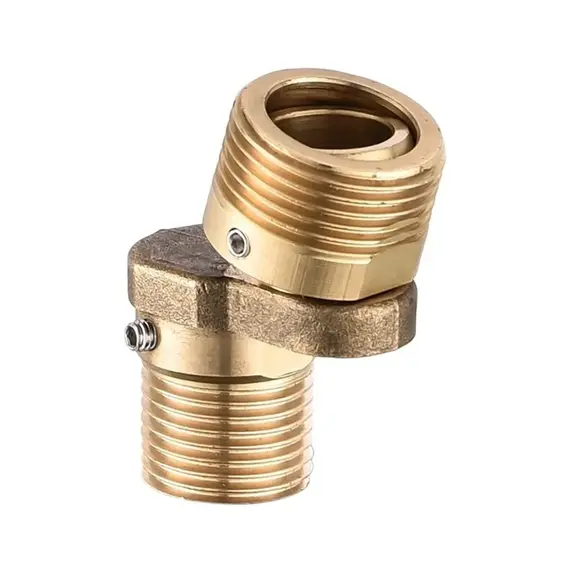 Universal Angled Curved Foot 360° Rotating Adjustable Adapter Eccentric Screw Corner Wall Mount Curved Shower Faucet Adapter