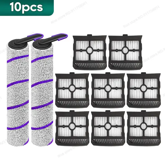 Compatible for Rowenta X-Clean 10, Tefal X-Clean 10 Vacuum Mop Accessories Roller Brush Hepa Filter Replacement Parts