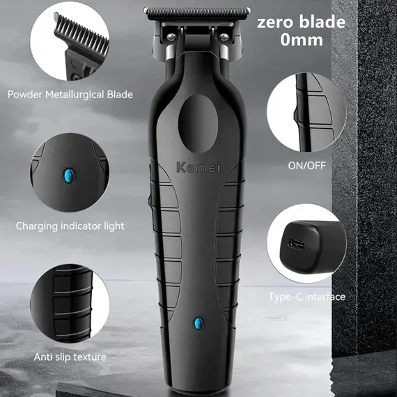 Kemei KM-2299 USB Fast Charging Clippers Barber Machine 1200MA Rechargeable Cordless Hair Trimmer Kemei Electric Hair Clipper