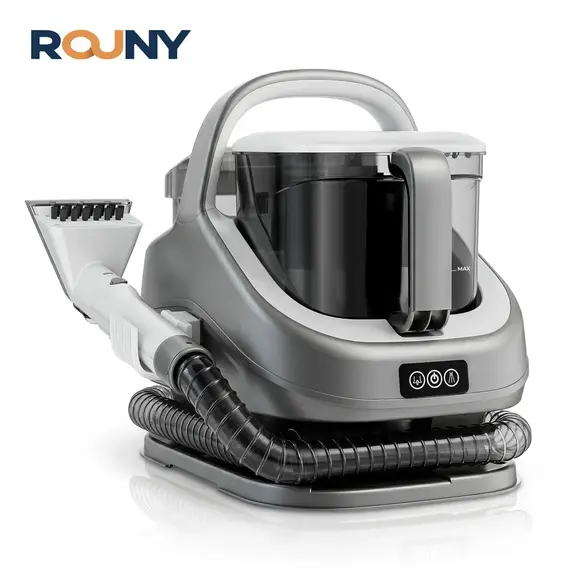 1300W Carpet Upholstery Cleaner 13kPa Suction 100°C Steam 40s Heat-Up 3M Cord 1.1M Hose 1400ML 1200ML Tanks Deep Stain Removal