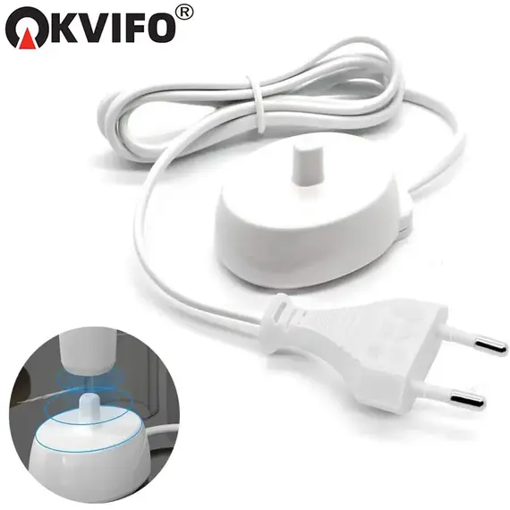 KVIFO Charger Base Fit for Oral B Electric Toothbrush iO Series 3 4 5 6 1000/3000/5000/7000 Waterproof Inductive Charging Base