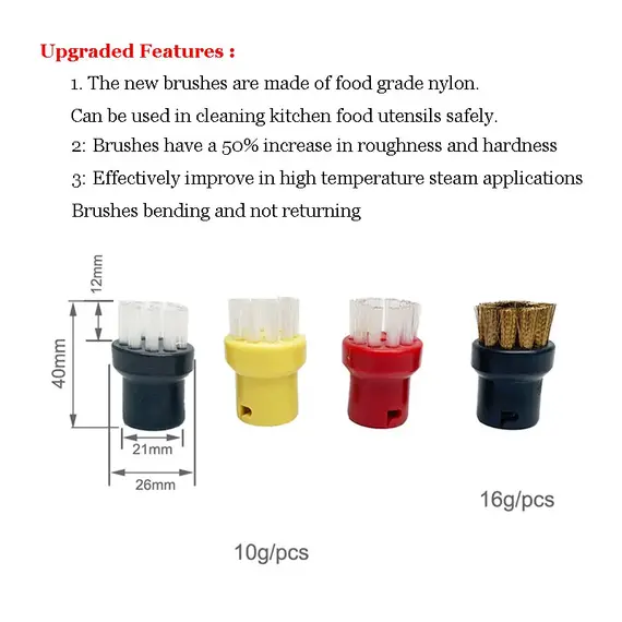 New Cleaning Brushes For Karcher Steam Vacuum Cleaner Head Parts SC1 SC2 SC3 SC4 SC5 SC7 CTK10 CTK20 Powerful Nozzle Clean Brush