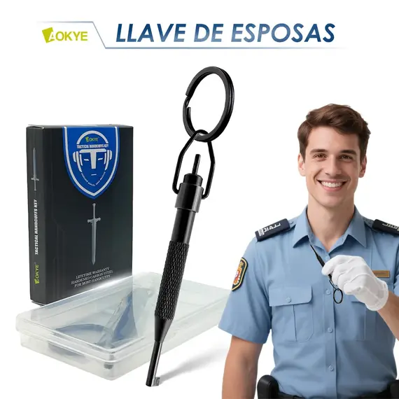 Universal Black Release Tool, Non-Slip Grip, Key Ring, Safety Unlocking Thimble, Not for Heavy Restraint Devices