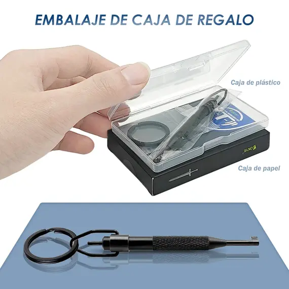 Universal Black Release Tool, Non-Slip Grip, Key Ring, Safety Unlocking Thimble, Not for Heavy Restraint Devices