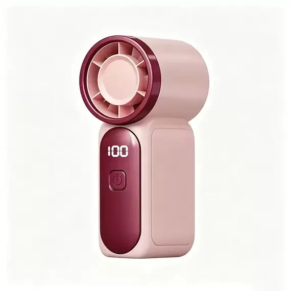 Portable Handheld Mini Fan Rechargeable Personal Fan with LED Display Mini Fan for Makeup Travel Outdoor Portable Pocket Fan