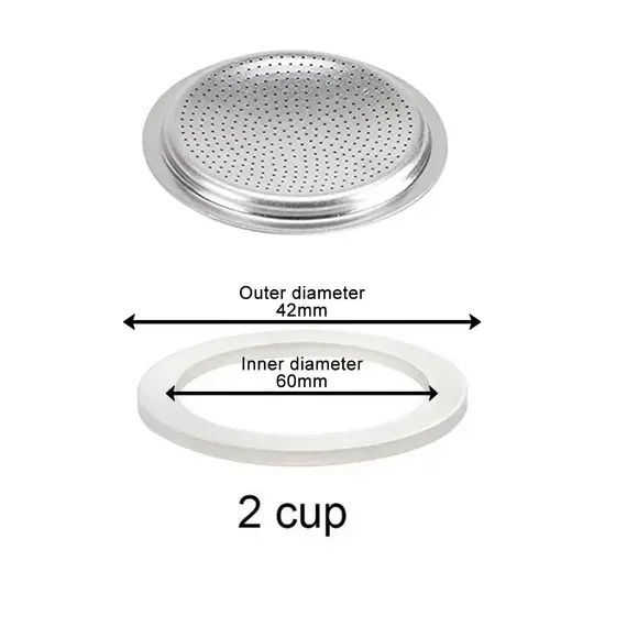 1 Set Coffee Gasket Seal for Coffee Espresso Moka Stove Pot Top Silicone Rubber Seal Espresso Makers Coffee Parts