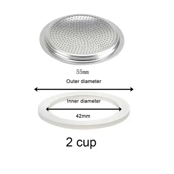 1 Set Coffee Gasket Seal for Coffee Espresso Moka Stove Pot Top Silicone Rubber Seal Espresso Makers Coffee Parts