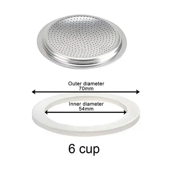 1 Set Coffee Gasket Seal for Coffee Espresso Moka Stove Pot Top Silicone Rubber Seal Espresso Makers Coffee Parts